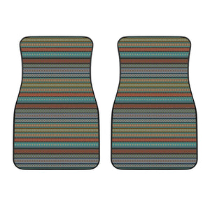 Indian Ethnic Pattern Print Front Car Floor Mats