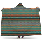 Indian Ethnic Pattern Print Hooded Blanket