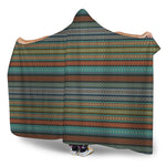 Indian Ethnic Pattern Print Hooded Blanket