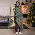 Indian Ethnic Pattern Print Hooded Blanket