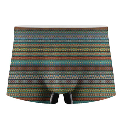Indian Ethnic Pattern Print Men's Boxer Briefs