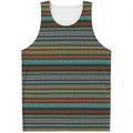 Indian Ethnic Pattern Print Men's Tank Top