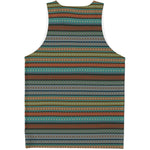 Indian Ethnic Pattern Print Men's Tank Top