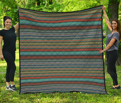 Indian Ethnic Pattern Print Quilt