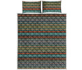 Indian Ethnic Pattern Print Quilt Bed Set
