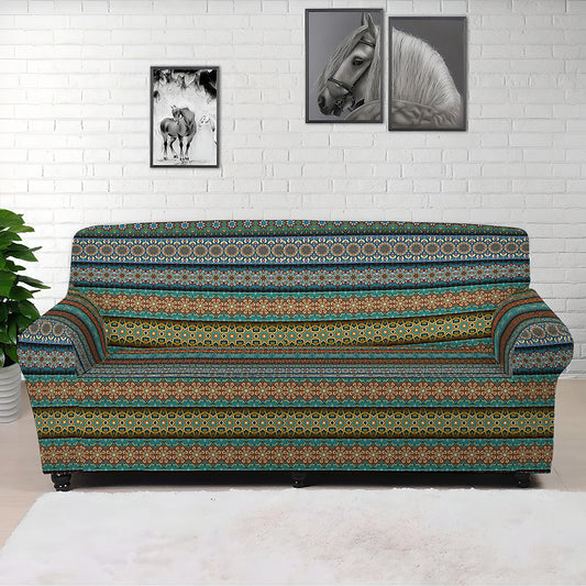 Indian Ethnic Pattern Print Sofa Cover