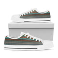 Indian Ethnic Pattern Print White Low Top Sneakers