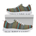 Indian Ethnic Pattern Print White Running Shoes