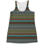 Indian Ethnic Pattern Print Women's Racerback Tank Top