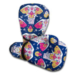 Indian Floral Elephant Pattern Print Boxing Gloves