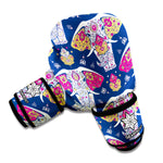 Indian Floral Elephant Pattern Print Boxing Gloves