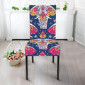 Indian Floral Elephant Pattern Print Dining Chair Slipcover