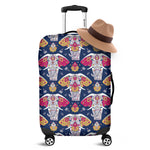 Indian Floral Elephant Pattern Print Luggage Cover