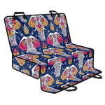 Indian Floral Elephant Pattern Print Pet Car Back Seat Cover