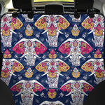 Indian Floral Elephant Pattern Print Pet Car Back Seat Cover