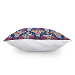 Indian Floral Elephant Pattern Print Pillow Cover