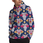 Indian Floral Elephant Pattern Print Pullover Hoodie