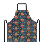 Indian Floral Paisley Pattern Print Apron