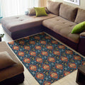 Indian Floral Paisley Pattern Print Floor Mat