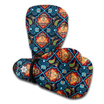 Indian Floral Paisley Pattern Print Boxing Gloves