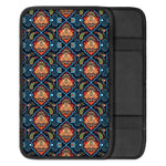 Indian Floral Paisley Pattern Print Car Center Console Cover