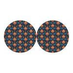 Indian Floral Paisley Pattern Print Car Coasters