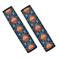Indian Floral Paisley Pattern Print Car Seat Belt Covers