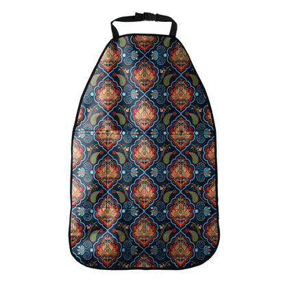 Indian Floral Paisley Pattern Print Car Seat Organizers