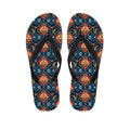 Indian Floral Paisley Pattern Print Flip Flops