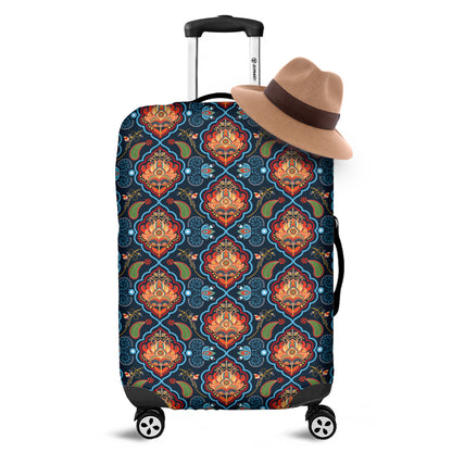 Indian Floral Paisley Pattern Print Luggage Cover