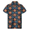 Indian Floral Paisley Pattern Print Men's Short Sleeve Shirt