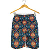 Indian Floral Paisley Pattern Print Men's Shorts