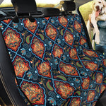 Indian Floral Paisley Pattern Print Pet Car Back Seat Cover