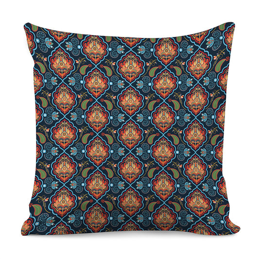 Indian Floral Paisley Pattern Print Pillow Cover