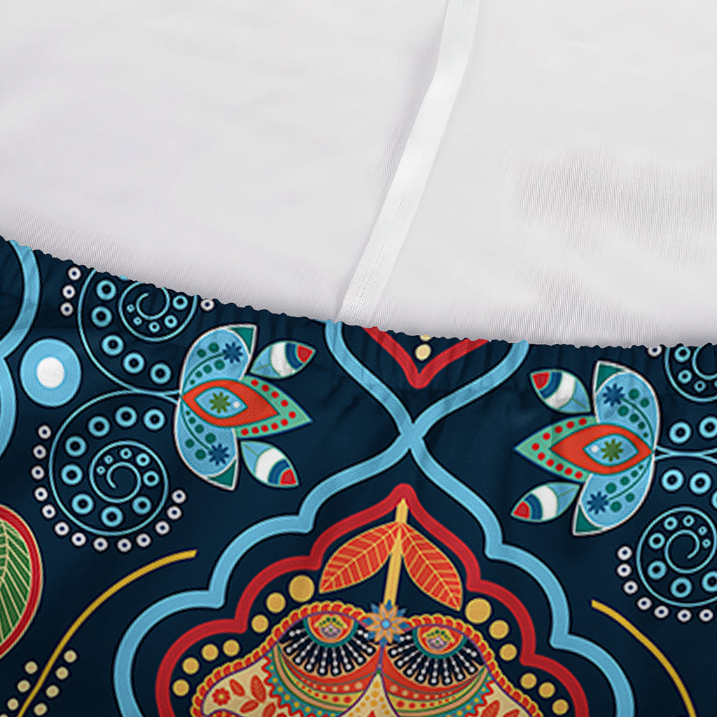 Indian Floral Paisley Pattern Print Sofa Cover
