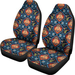 Indian Floral Paisley Pattern Print Universal Fit Car Seat Covers