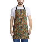 Indian Floral Patchwork Pattern Print Apron