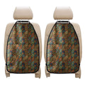 Indian Floral Patchwork Pattern Print Car Seat Organizers