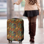 Indian Floral Patchwork Pattern Print Luggage Cover