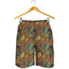 Indian Floral Patchwork Pattern Print Men's Shorts