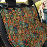 Indian Floral Patchwork Pattern Print Pet Car Back Seat Cover