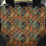 Indian Floral Patchwork Pattern Print Pet Car Back Seat Cover
