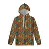 Indian Floral Patchwork Pattern Print Pullover Hoodie