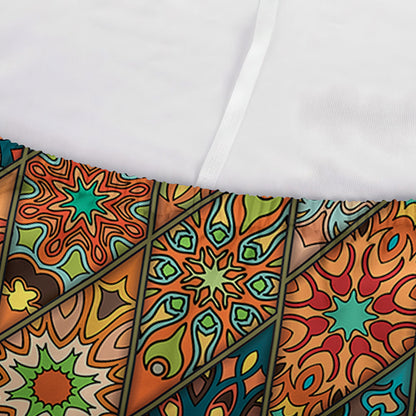 Indian Floral Patchwork Pattern Print Sofa Cover