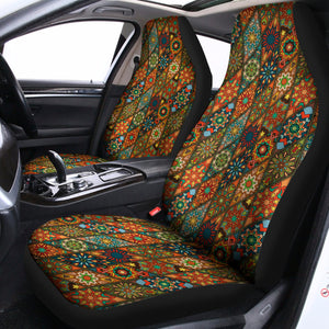 Indian Floral Patchwork Pattern Print Universal Fit Car Seat Covers