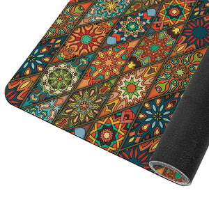 Boho Indian Lotus Pattern Print Yoga Mat – GearFrost