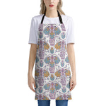 Indian Flower Elephant Pattern Print Apron
