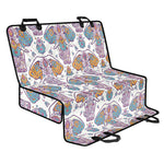 Indian Flower Elephant Pattern Print Pet Car Back Seat Cover