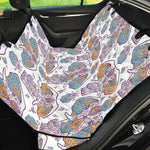 Indian Flower Elephant Pattern Print Pet Car Back Seat Cover