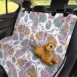 Indian Flower Elephant Pattern Print Pet Car Back Seat Cover